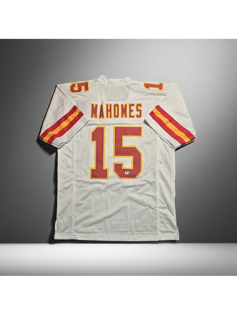 Patrick Mahomes Kansas City Chiefs Autographed Away Football Jersey coa